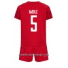 Conjunto (Camiseta+Pantalón Corto) Dinamarca Joakim Maehle 5 Primera Equipación Mundial 2022 - Niño